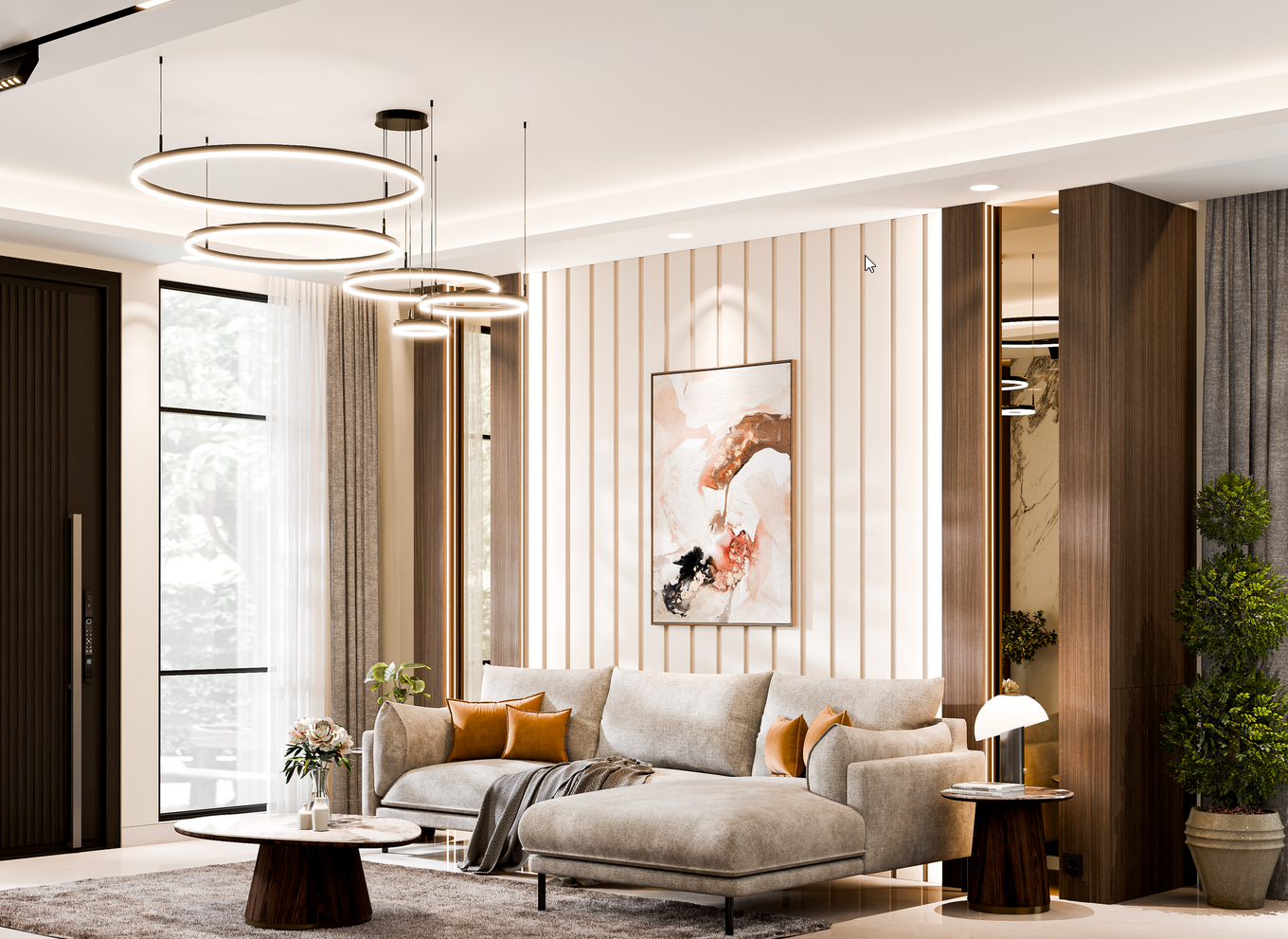 Interior design of a Modern elegant home DSM architececon beauthentication north