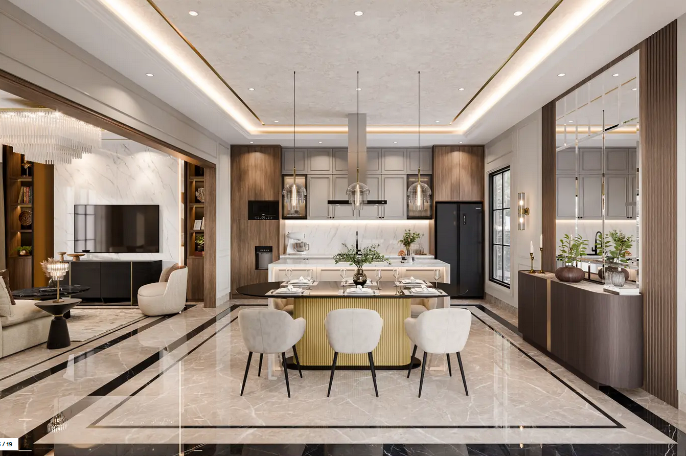 Interior design of the P.S. house - occupied north